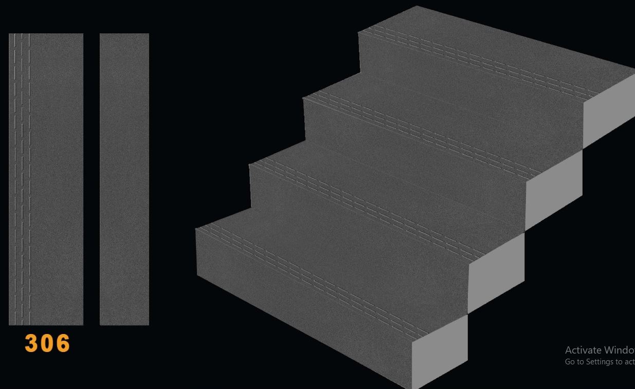 306 3X1 STEP (GREY FB) LOGWAY